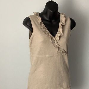 Jessica~ Ruffled Knit Shell